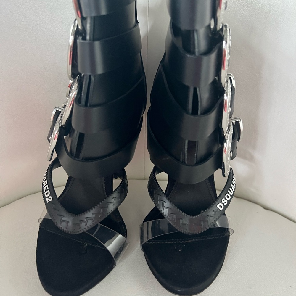 2018 Dsquared2 Gothika Sandal Heels - Picture 7 of 8